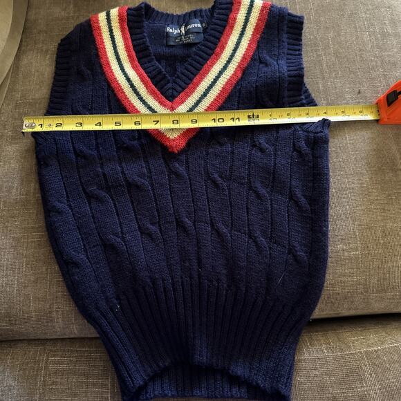 Ralph Lauren Men's Navy Sweater Vest - Picture 4 of 5
